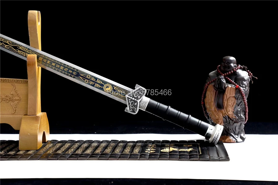 Китайский Меч кунгфу Дао синий 1095 высокомарганцевый стальной острый меч Хань