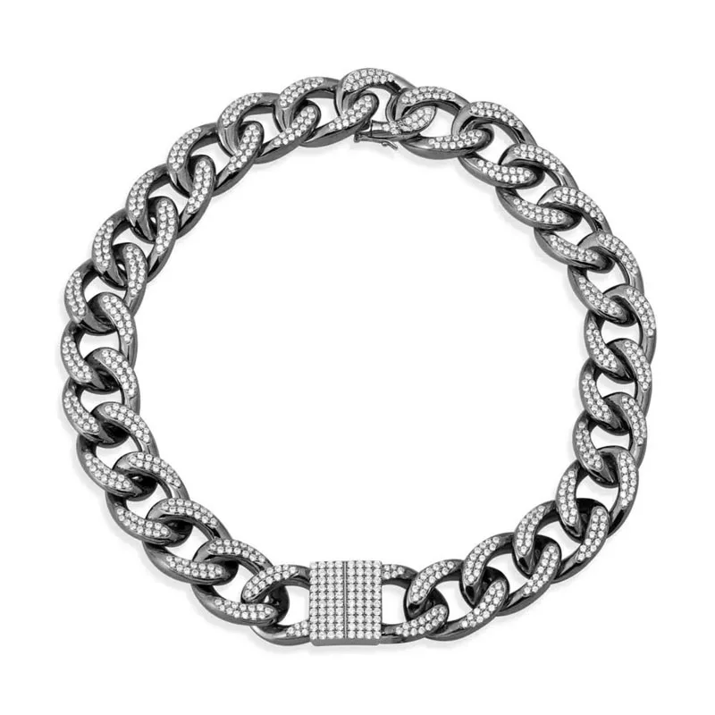 

Женское колье из серебра 925 пробы, с фианитом