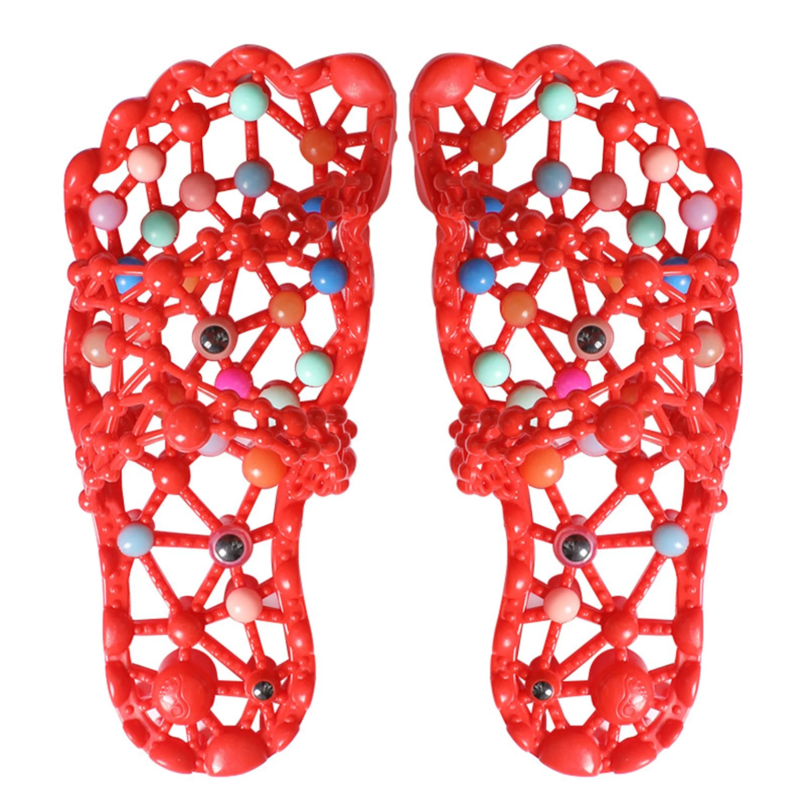 

Slipper Acupressure Foot Massagers Foot Stress Relief Sandals with Acupoint Beads Hollow Bottom Will not Hold Water