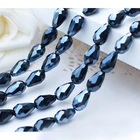 Хрустальные бусины BEAUCHAMP 8*11 мм, 10 шт., в форме слезы, граненые компоненты ювелирные изделия с кистями, серьги, браслет, аксессуары