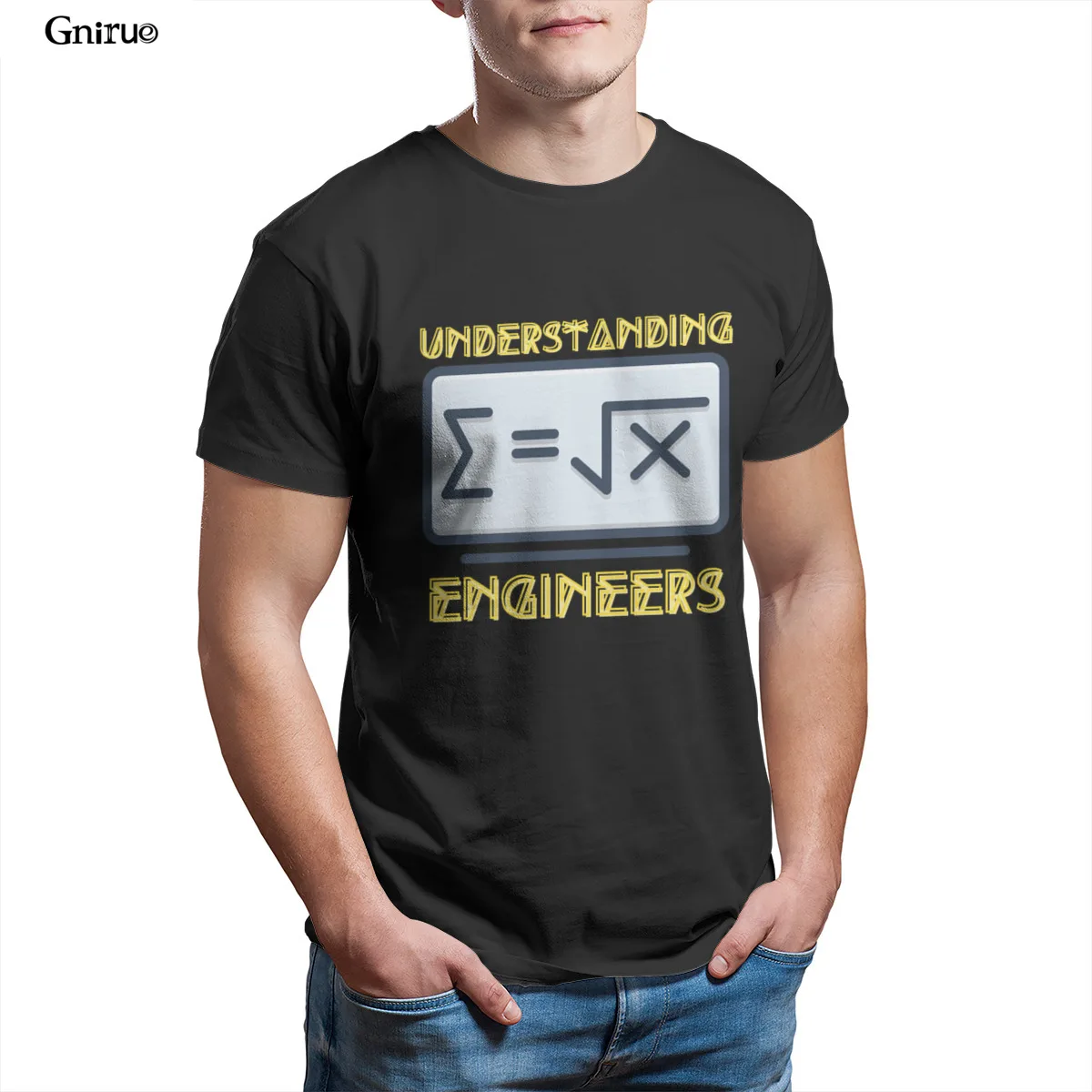 

Wholesale Understanding Engineers Funny And Unique Design_03 Mens T-Shirt Black Anime Groot 98909