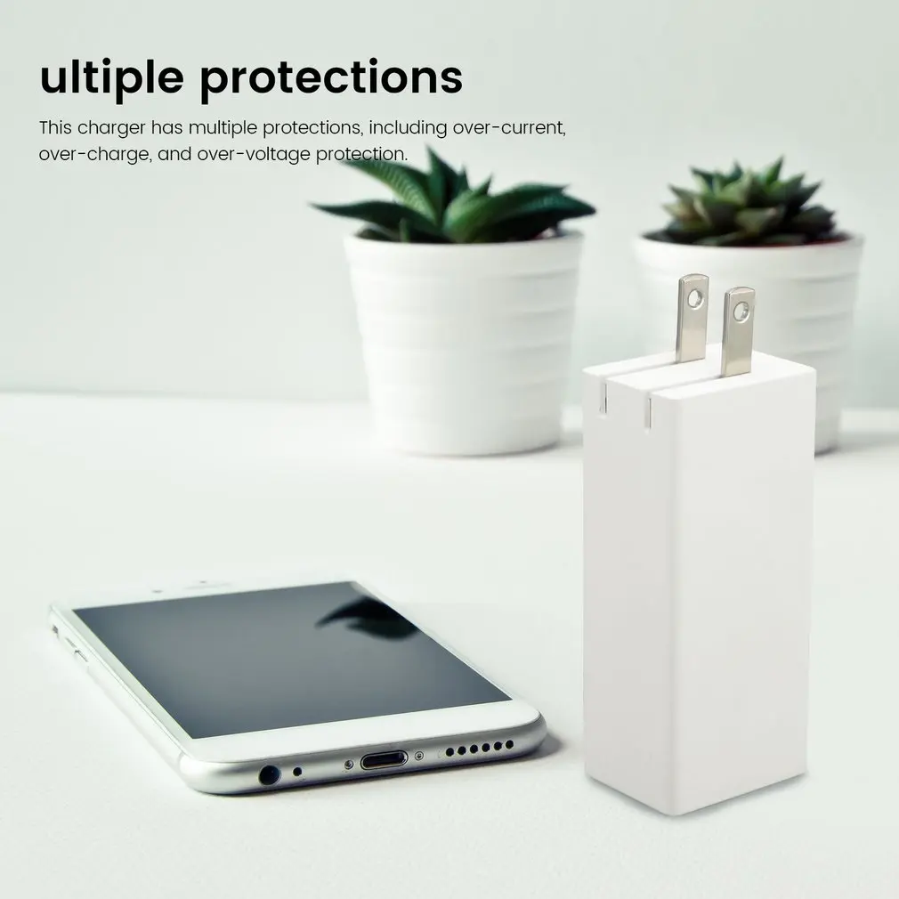 

GaN Charger 65w PD Fast Charge Overcurrent Overcharge Overvoltage Multiple Protections High Performance GaN Charger