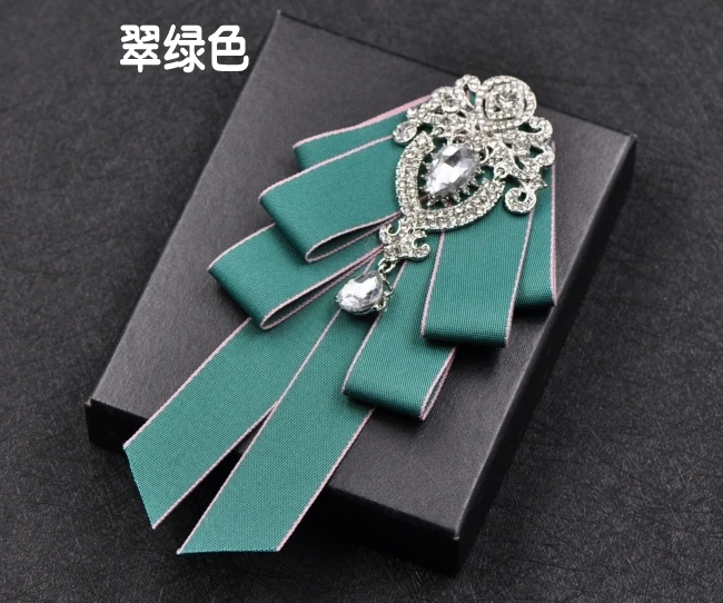 Emerald Высококачественный британский стиль, многослойные галстуки-бабочки, галстук-бабочка для мужчин, женихов, мужчин, лучших мужчин, Свадебные Роскошные галстуки, аксессуары для одежды - Цвет: Emerald