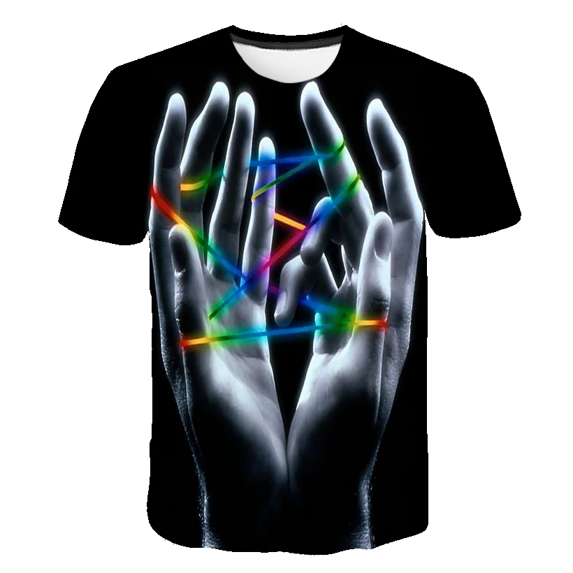 2020 3D Забавные футболки повседневные с коротким рукавом летние Harajuku мужские и