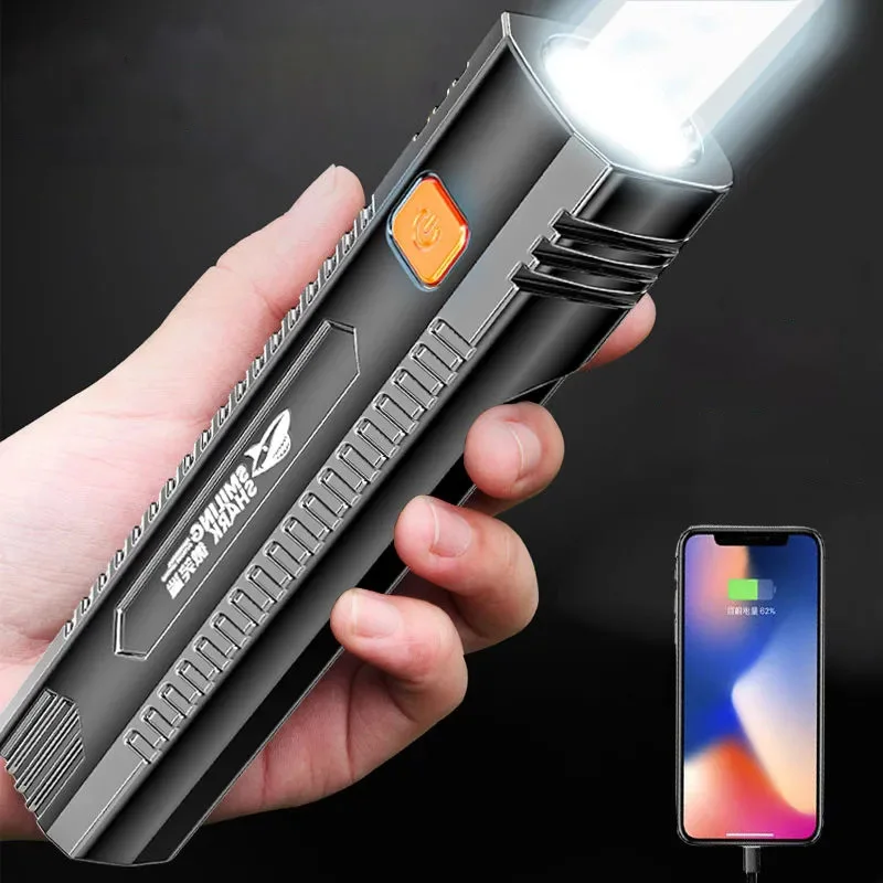 

USB Rechargeable Flashlight 18650 Torch Outdoor Camping Ultra Bright Lamp Waterproof High Powerful Led Flashlight Zoom Lantern