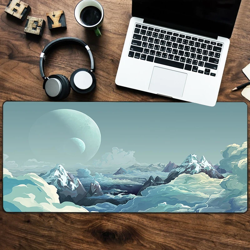

Mountain scenery Mouse Pad 90x40cm Anime XXL Gaming Padmouse Gamer Laptop Keyboard Mouse Mats For Playing Game