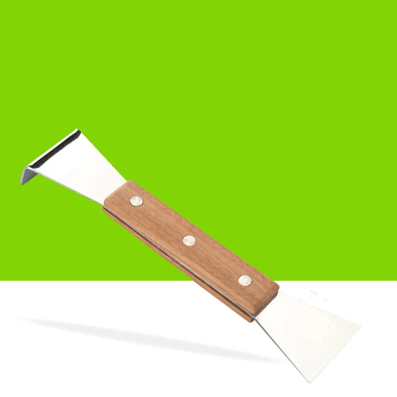 Медовый резак утолщенный скребок из нержавеющей стали с деревянной ручкой