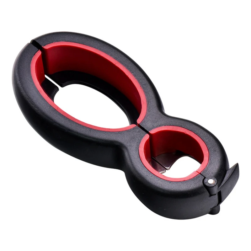 

6 In 1 Multifunction Beer Corkscrew Cut The Bag Opener Stainless Steel Can Bottle Caps Open Jar Kitchen Tools Accessories