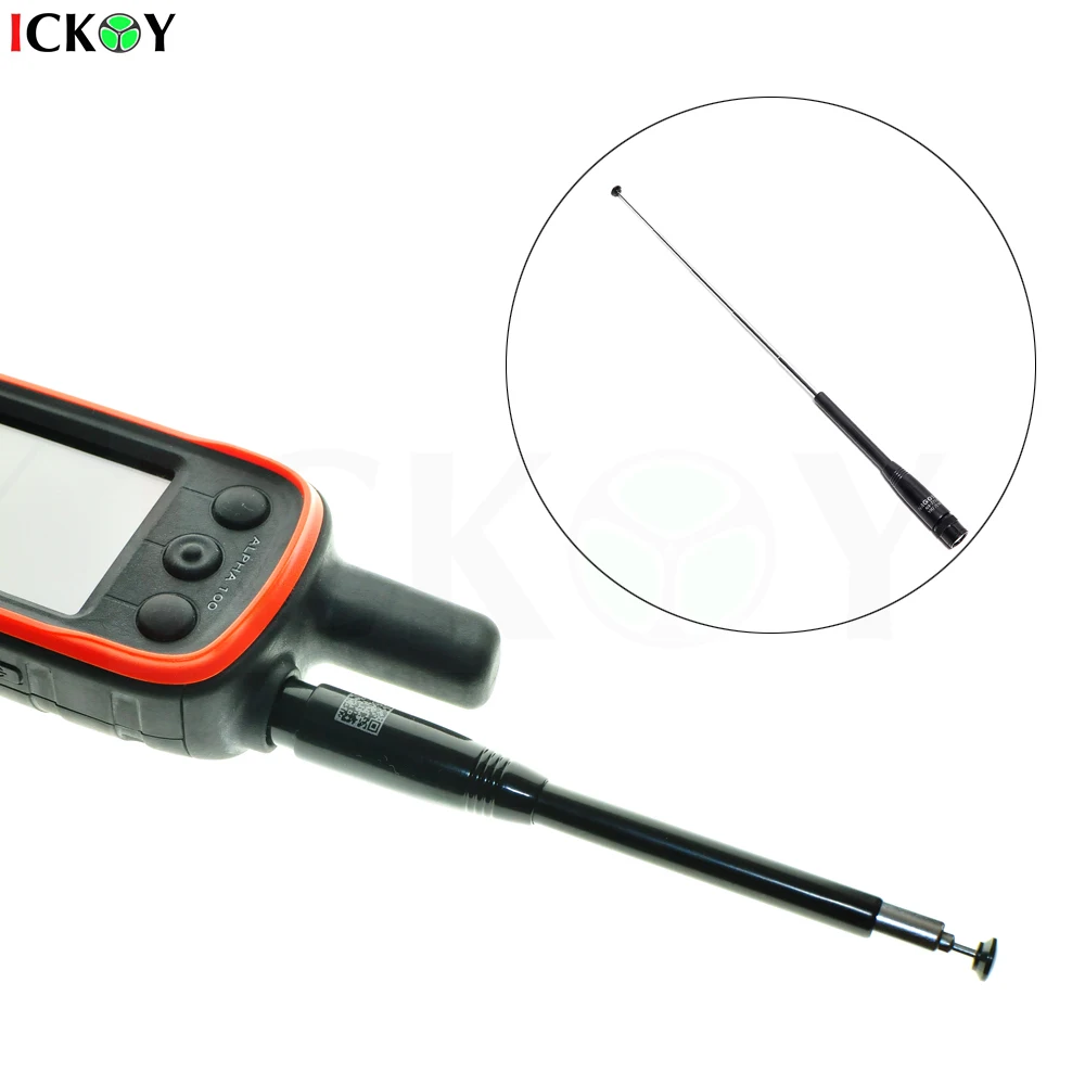 Telescopic Antenna Flexible Extendable VHF UHF Dual Band for Handheld Antenna GPS Garmin Astro 220 320 430 Alpha 50 100