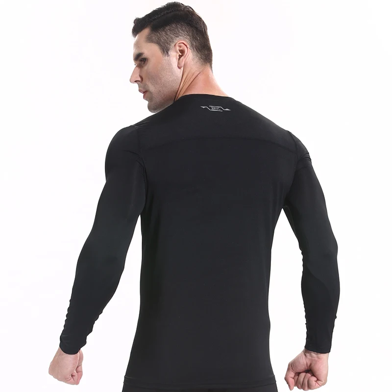 

Q2528-Workout fitness men Short sleeve t shirt men thermal muscle bodybuilding wear compression Elastic Slim exercise clothing