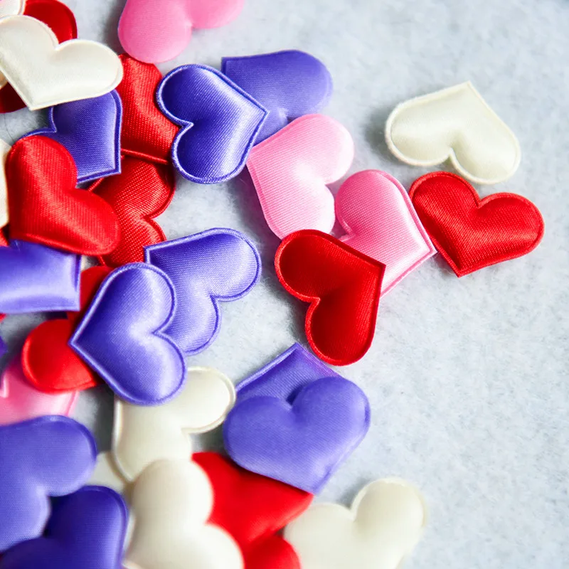 100 шт. 35 мм Романтический губки в форме сердца из шелка с надписью &quotbride to be&quot для