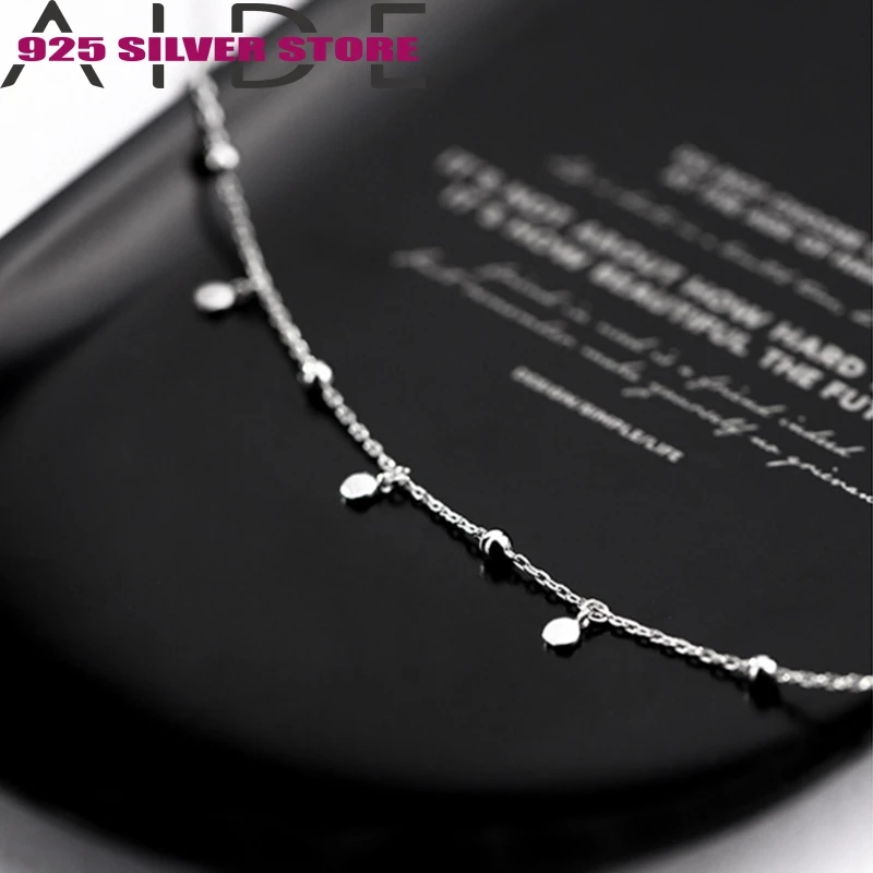 

Aide Delicate Jewelry Round Bead Discs Choker Necklace for Women Party Clavicle Chain Necklace Gifts Wholesale S-N695