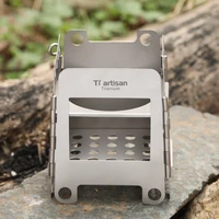 tiartisan ws006 titanium backpacking wood burning stove outdoor camping stove multi fuels alcohol stove foldable bbq stove