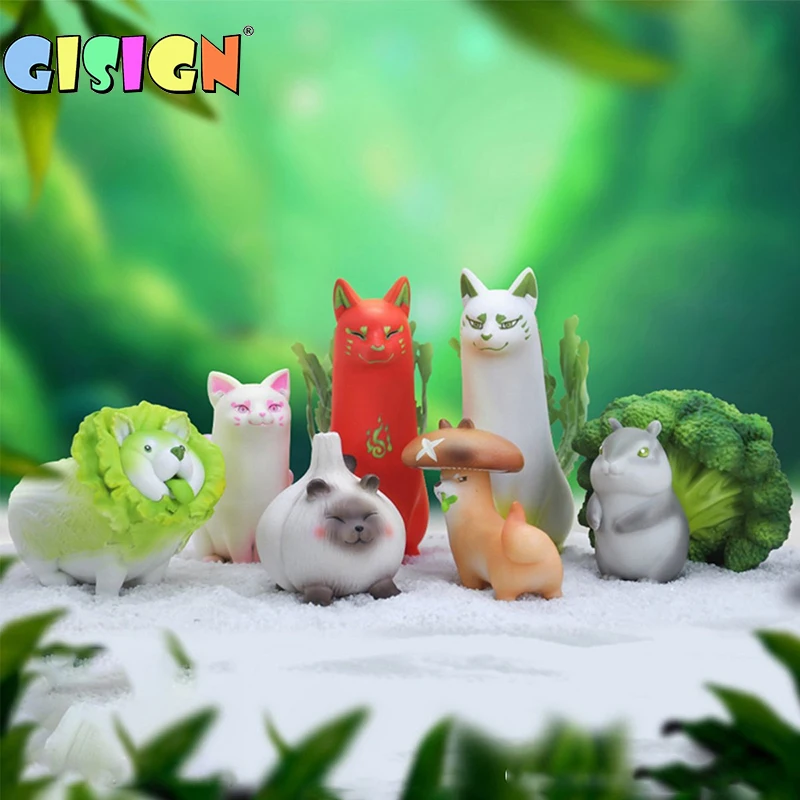 

Vegetable Wizard Cabbage Dog Red Radish Weasel Fairy Pvc Model Anime Toy Gift Souvenir Gift Q Version Doll Model Children's Gift