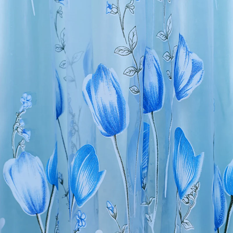 1 шт./компл. очаровательный Тюльпан цветочная пряжа прозрачная оконная занавеска
