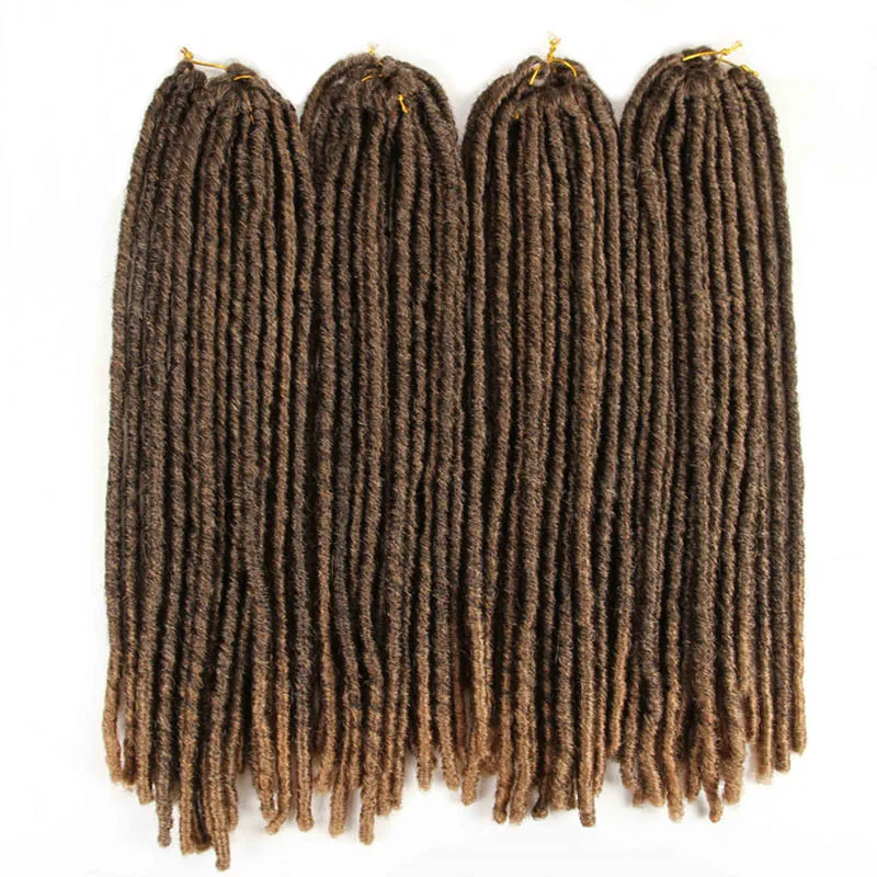X-TRESS 18-26 дюймов мягкие дреды вязаные крючком косички Jumbo Dread прическа Ombre цвет синтетический искусственный Locs плетение волос - Цвет: P4/27