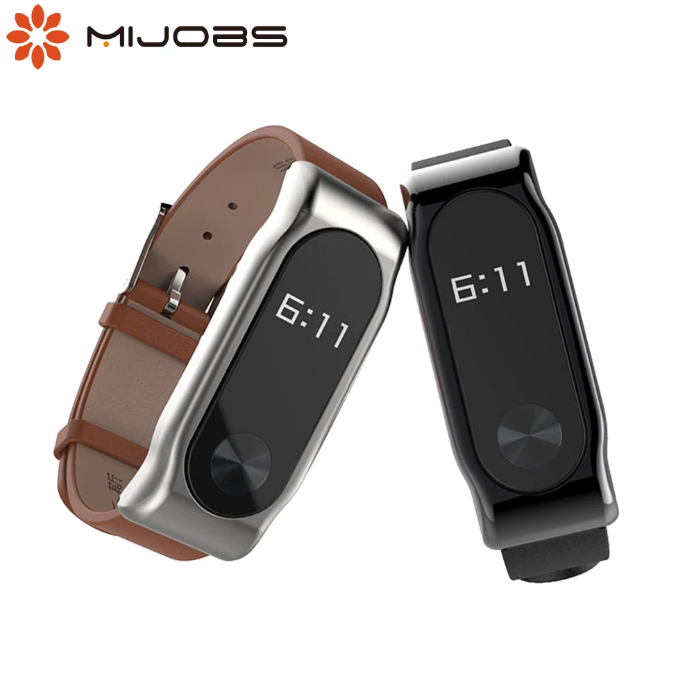 Ремешок для Xiaomi Mi Band 2 браслет из натуральной кожи смарт браслеты аксессуары