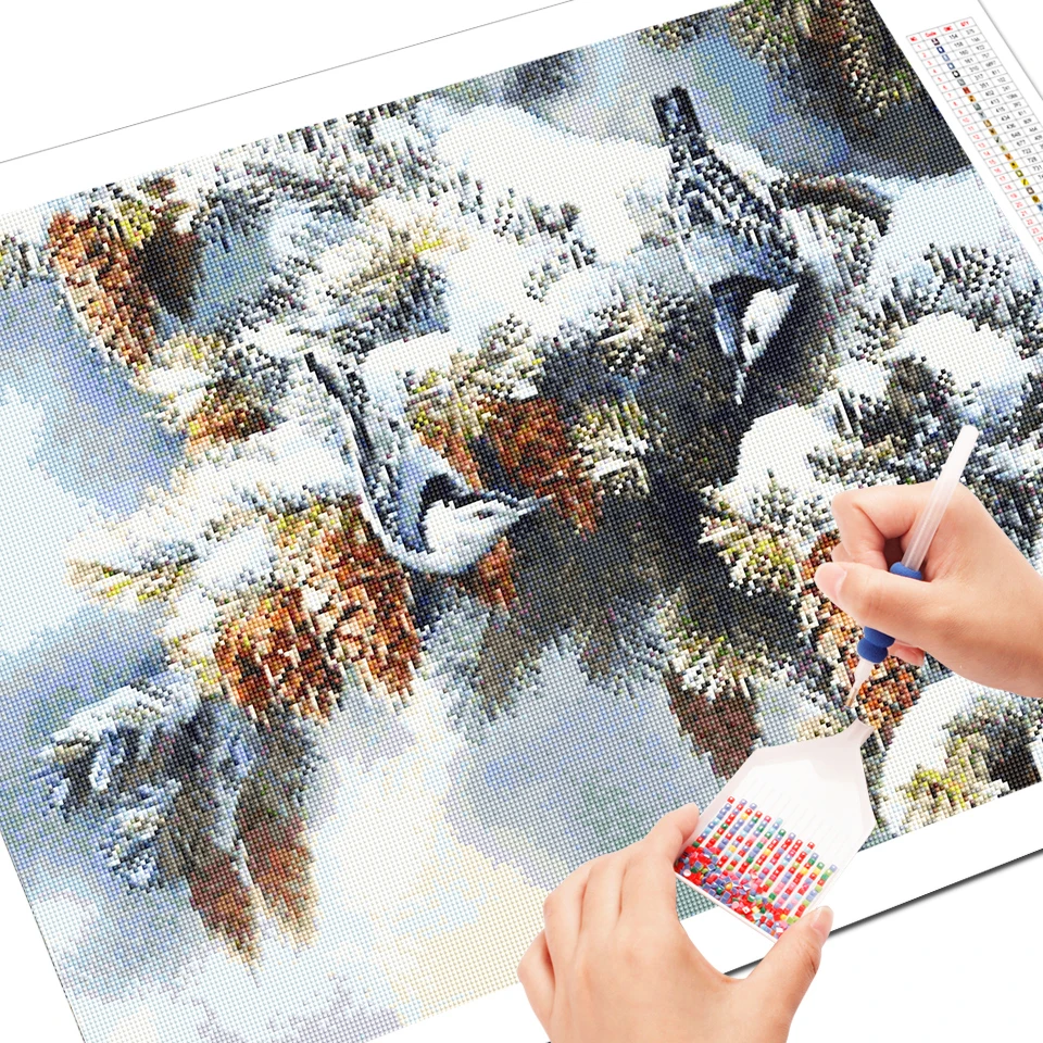 EverShine DIY Diamond Painting Full Square Mosaic Cedar Picture Of Rhinestones Embroidery Bird Winter Scenery | Дом и сад