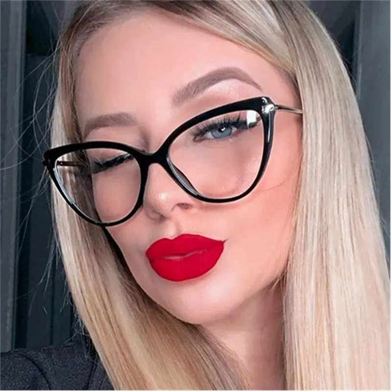 2020 ретро металлические ножки кошачий глаз оправа для очков женские брендовые
