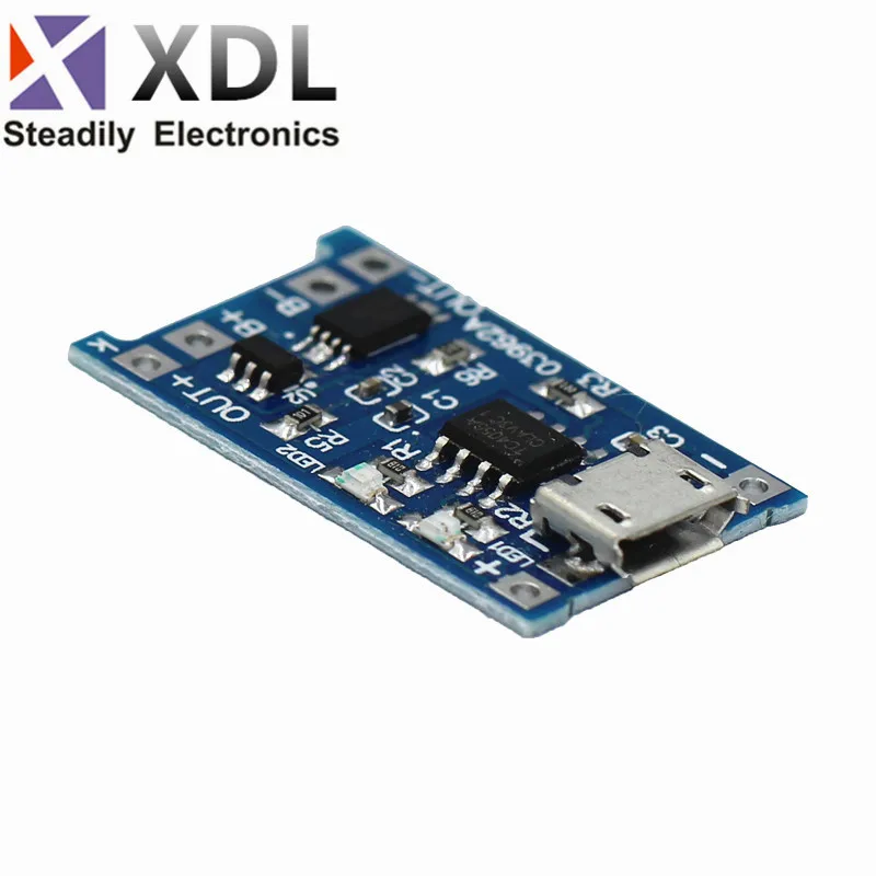 Зарядная плата TP4056 для литиевой батареи 5 В 1 А Micro USB 18650 модуль зарядного