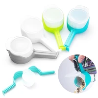 4 pcs snack sealing clip fresh keeping sealer food storage bag plastic cap candy storage effect clamp kitchen tools hot sell