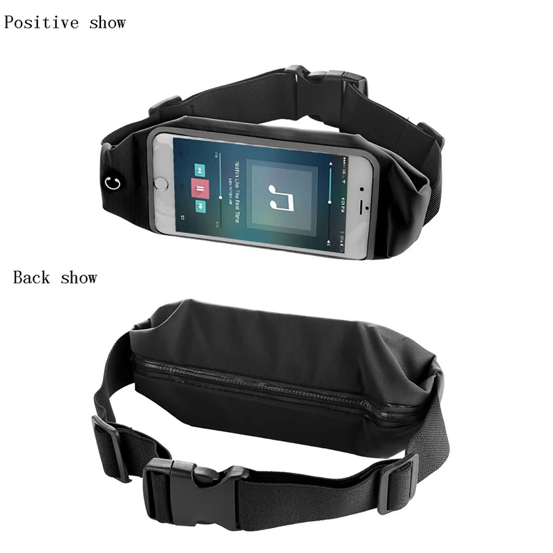 Водонепроницаемая поясная сумка для бега с сенсорным экраном прозрачная унисекс