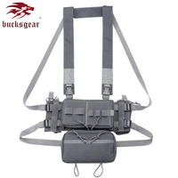 outdoor utility pouches adjustable molle military chest rig vest tactical ak chest rig magazine pouches vest for outdoor hunting