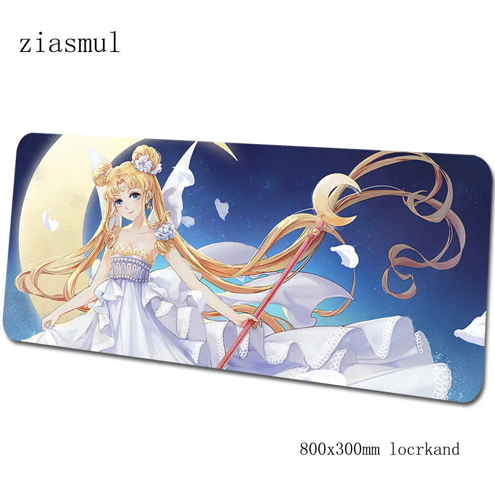 Sailor moon padmouse 80x30 см игровой коврик для мыши милый большой коврик для мыши геймер компьютерный Настольный коврик для ПК notbook mousemate - Цвет: pattern 7