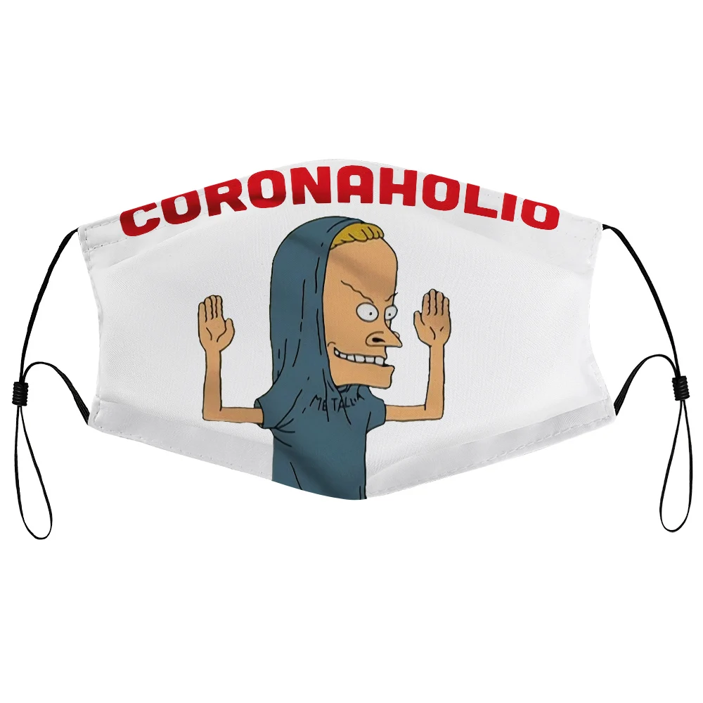 Пылезащитная маска с фильтром веселая пародия коронахолио БИВИС и