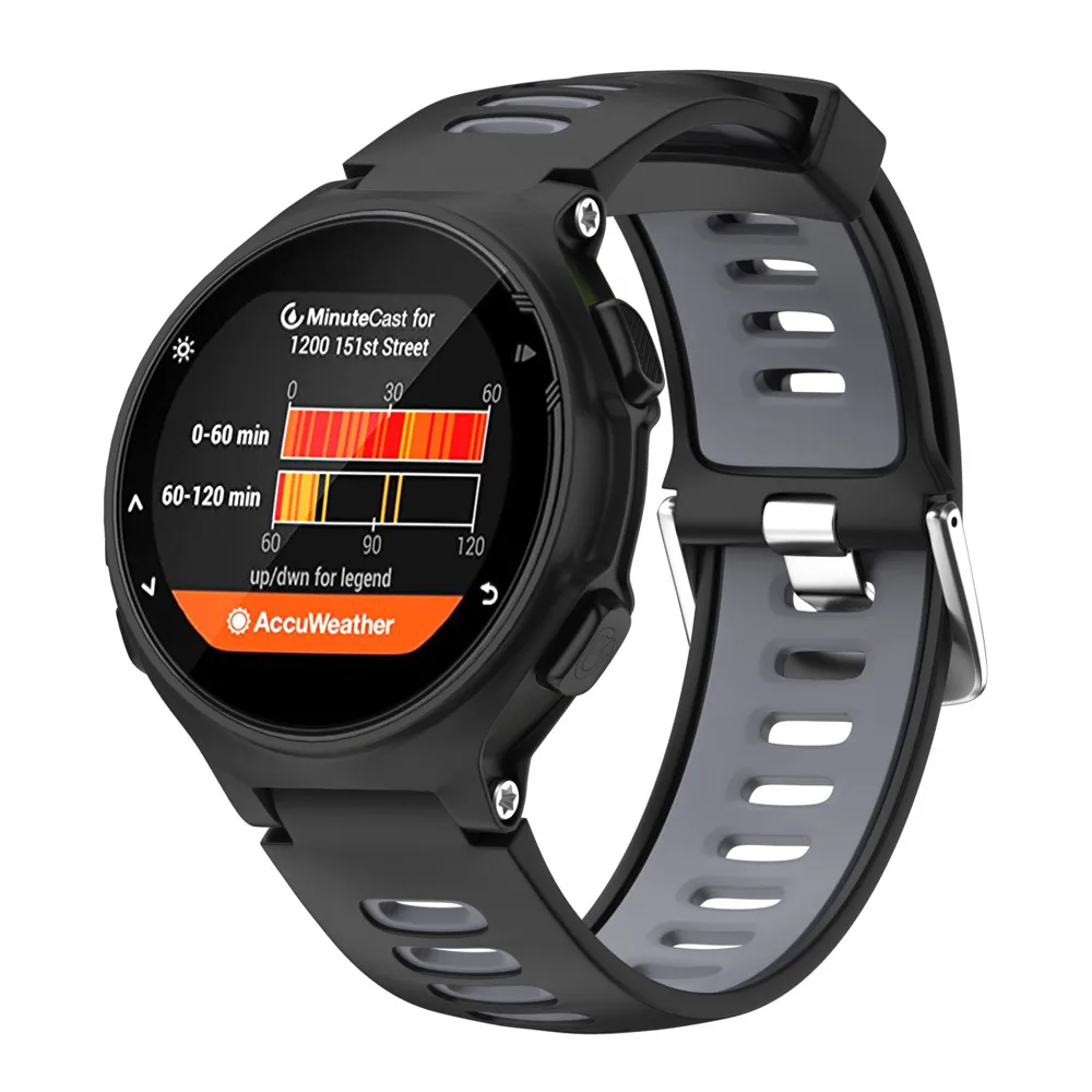 Для наручных часов Garmin Forerunner 735XT мягкий силиконовый сменный ремешок для умные