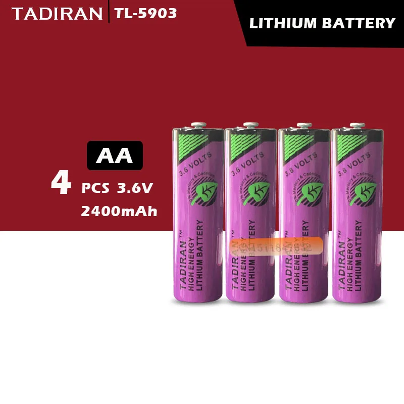 4 шт. Оригинальный Новый TADIRAN 14505 ER14500 3 6 В AA литиевая батарея ПЛК Бесплатная