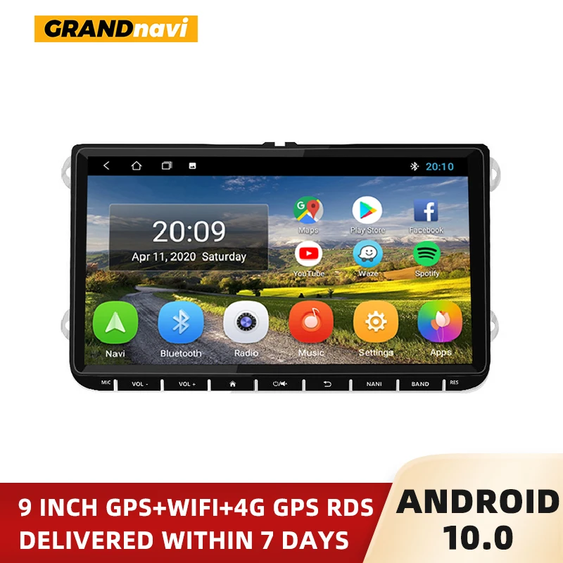 

9" Android Car radio For VW Volkswagen Golf Touran Skoda Octavia Yeti 2din Car Radio GPS Car Multimedia Player Wifi 2din dvd