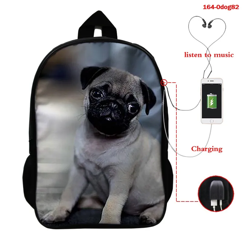 Рюкзак мужской для ноутбука и компьютера крутая дорожная сумка с 3D принтом