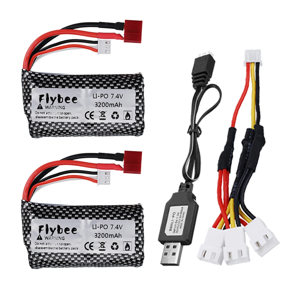 7 4 V 3200mAh 2S Lipo Батарея для Q46 Wltoys 10428 /12428/12423 игрушечные машинки RC Запчасти