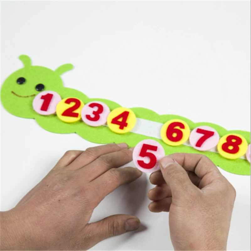 

Children Math Toys Game Color Sorting Teaching Manual DIY Weave Cloth Early Learning Education Kids Toys Montessori Toys