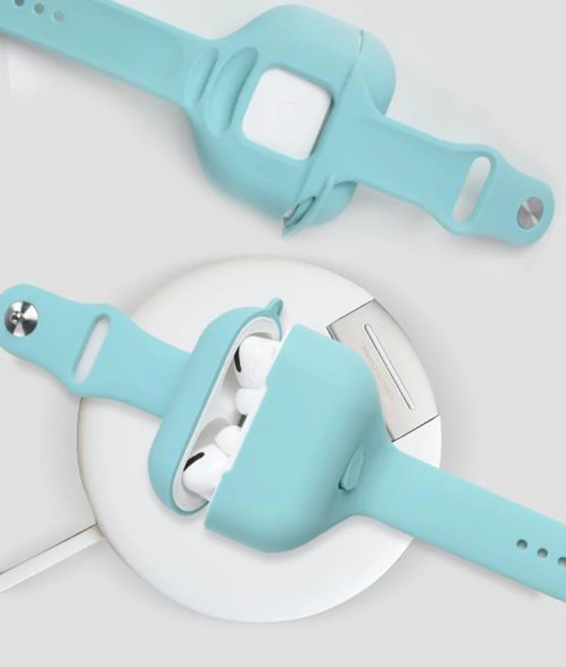 Полностью защищающий мягкий чехол для Apple AirPods Pro 3 2 1 спортивный на запястье Air Pods