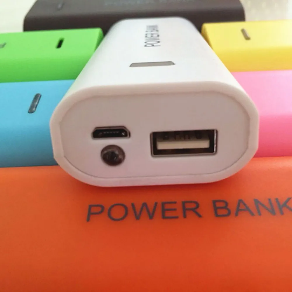 Внешний аккумулятор 5600 мАч 2 шт. 18650 USB корпус для iPhone смартфонов MP3 электронная
