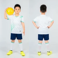 football uniforms for kids boys girls children custom sports training sets soccer clothes tracksuit short sleeve jersey shorts
