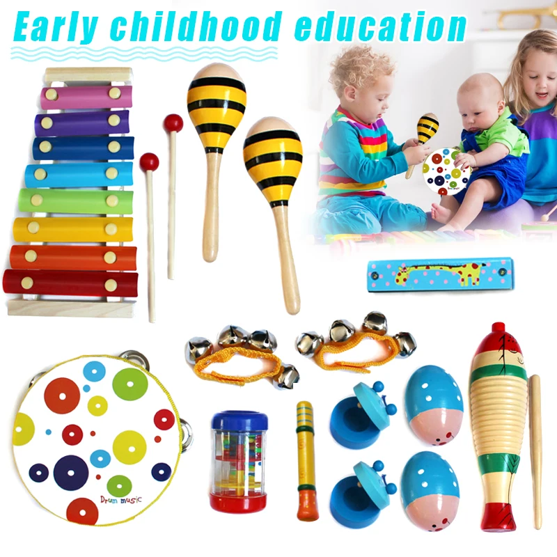 

Kids Musical Instrument Set Early Education Percussion Instrument Toys Combination AN88