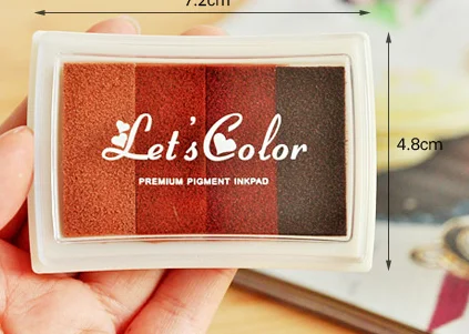 1 шт. 4 цвета градиент красочная штемпельная подушечка штамп планировщика