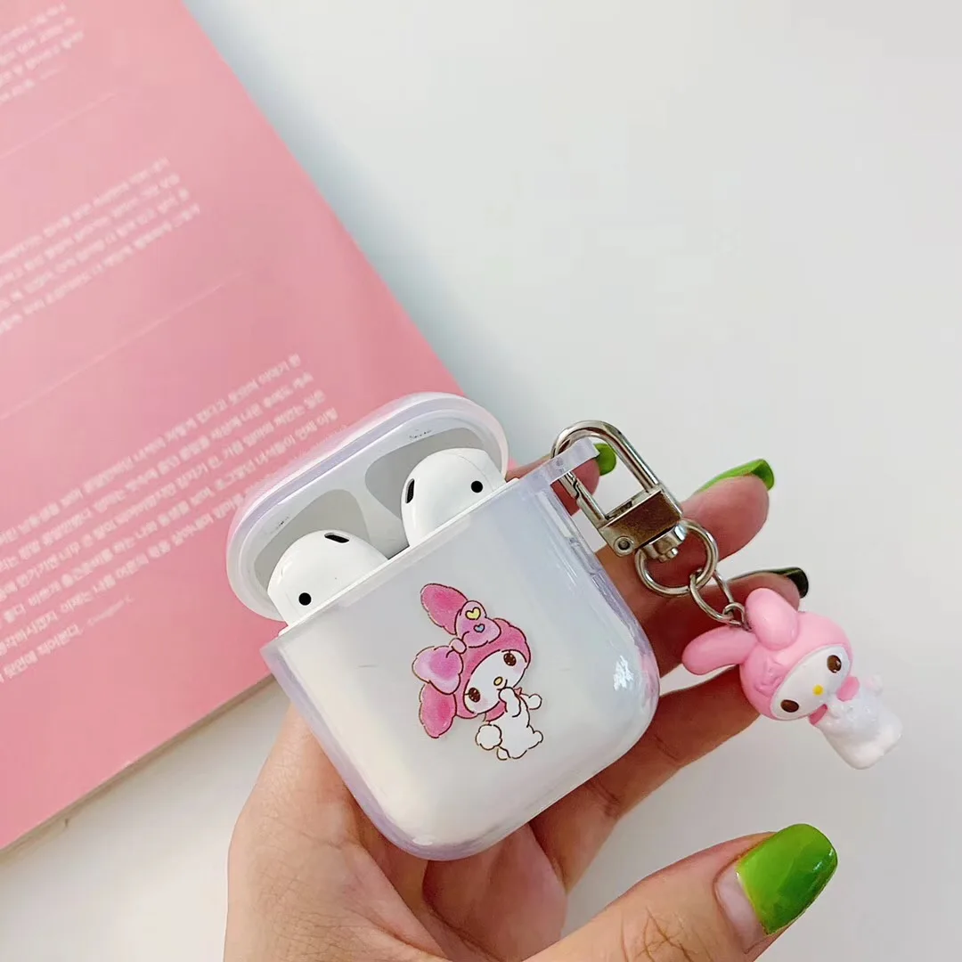 Мягкий силиконовый беспроводной чехол для наушников My Melody Cinnamonroll с Bluetooth Apple AirPods