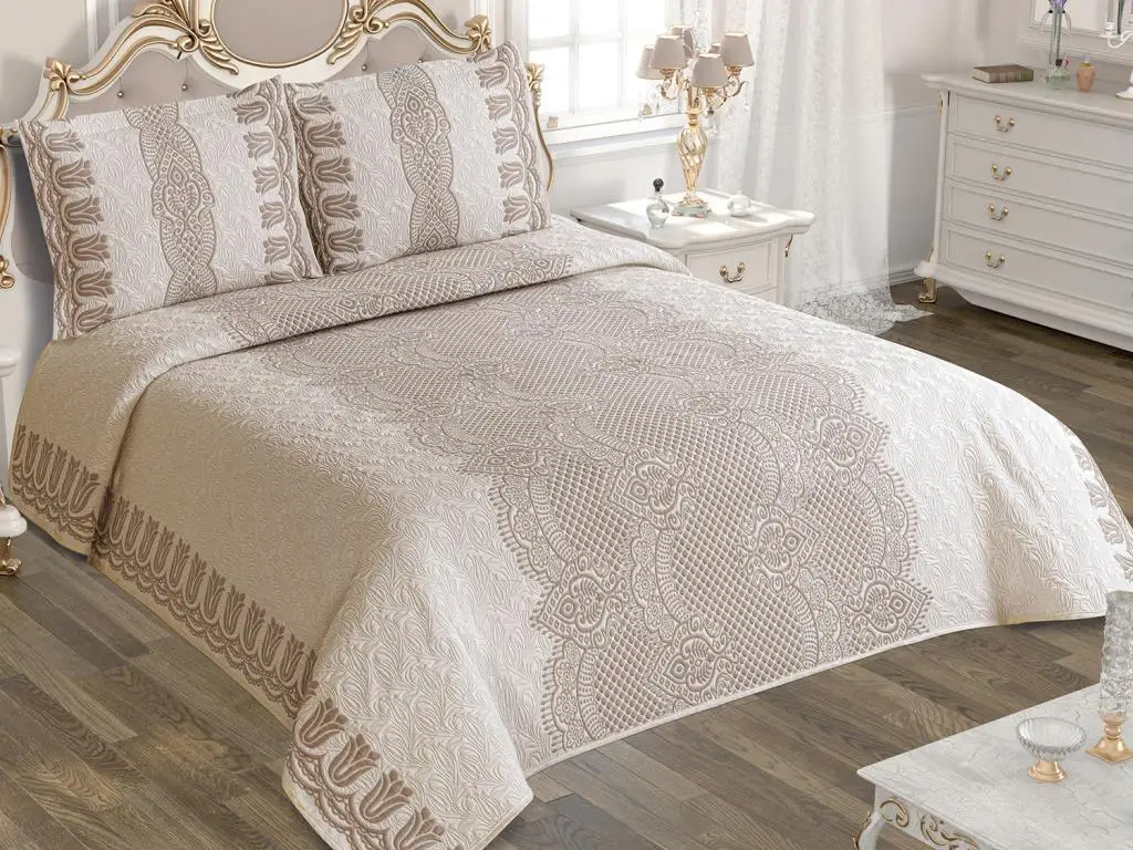 

Stella Tek Personality San Marino Bed Cover Set Coffee