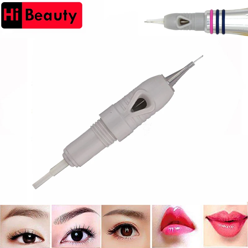 50pcs/lot Disposable 8mm Screw Sterilized Gray Tattoo Needles Cartridges Tips For Premium Charmant Liberty Permanent Pen 1P 1RL