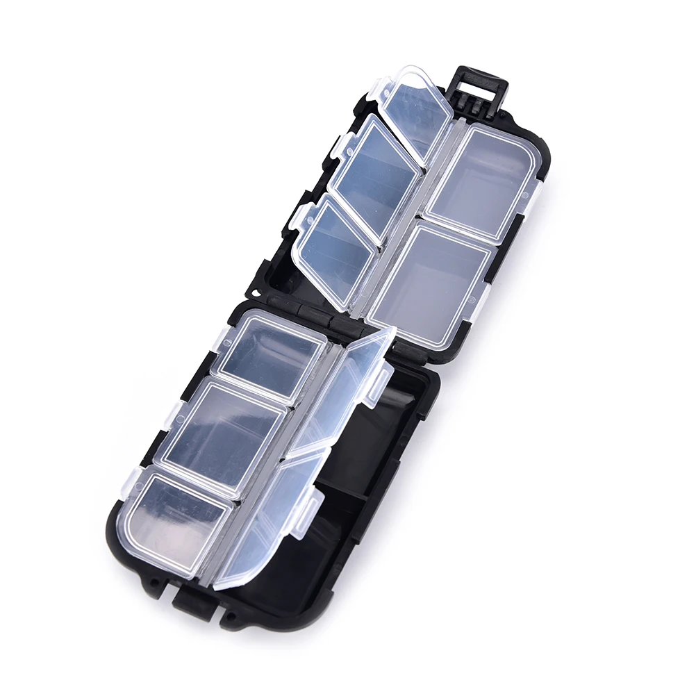 2020 10 отсеков мини Рыболовные Снасти Коробка Приманки Крючки приманки