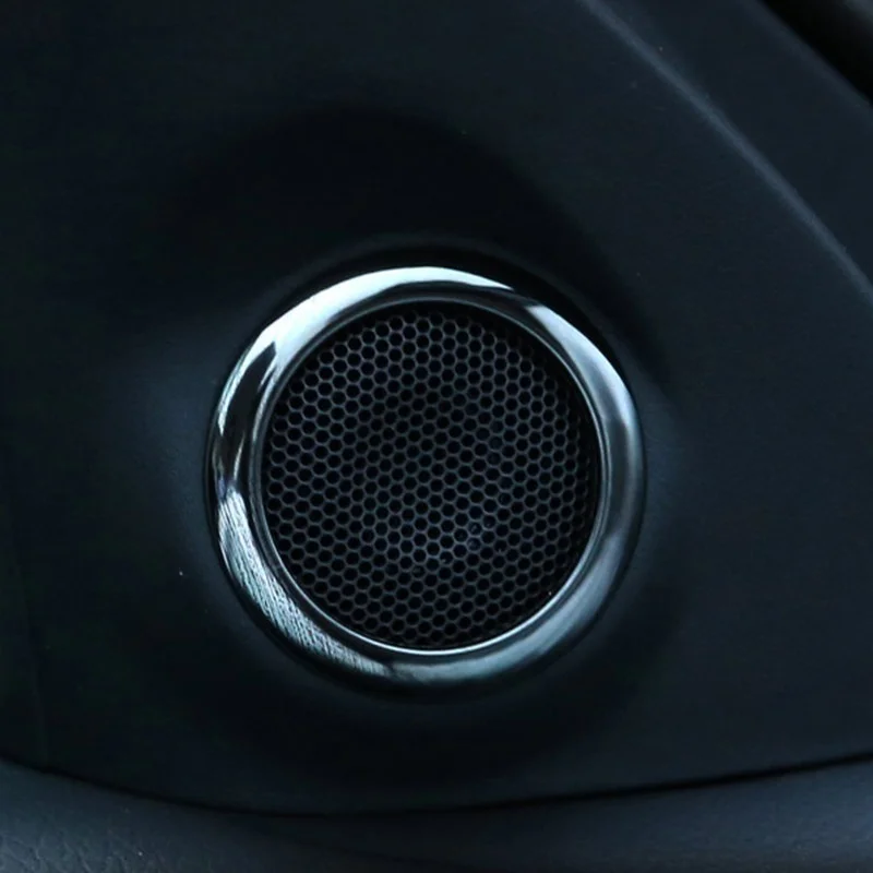 Автомобильная Внутренняя дверь Аудио Громкий динамик отделка крышка наклейка
