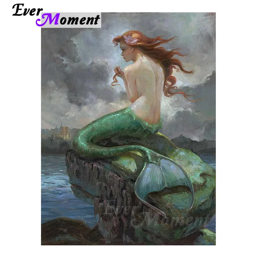 

Набор для алмазной живописи из смолы, с вышивкой «русалка»