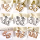 Серьги-подвески женские, металлические, в богемном стиле, серьги в форме капли