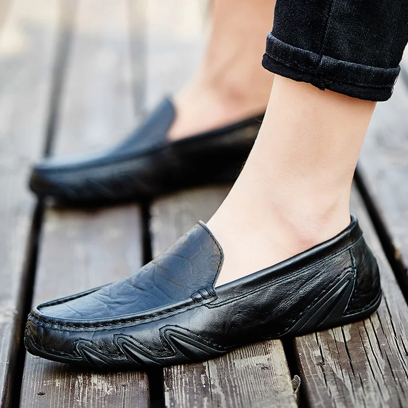 

Fashion Men Casual Shoes Casual Leather Shoes For Men Black Zapatos Hombre Spring De Causal Sapatos Casuales Para Fashion