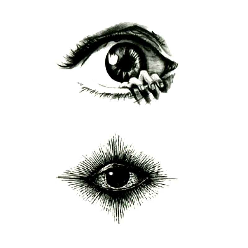 

Scary Eyes Henna Tatoo Waterproof Temporary Tattoo Sticker Body Transfer Tattoo Men Fake Tattoo Sleeves Cool Stuff Tatouage