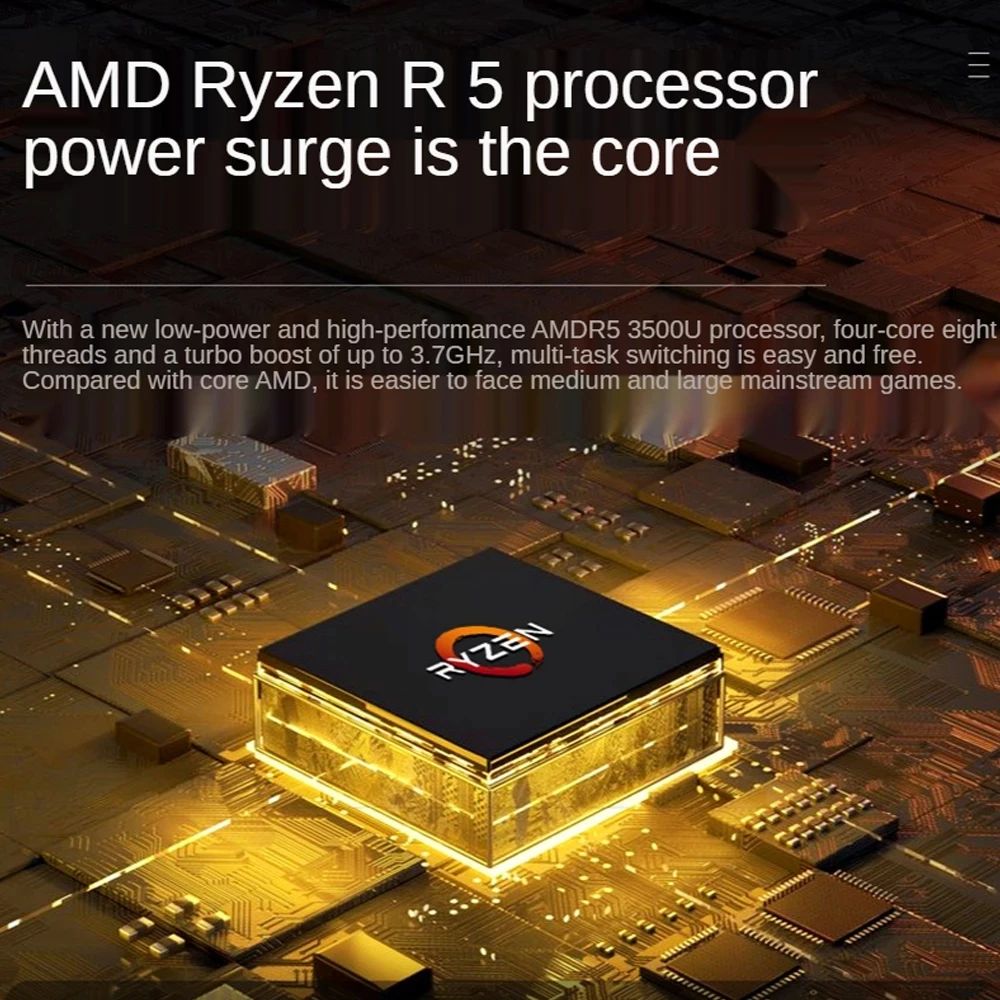 AMD ноутбука MaX 36GB + 2 ТБ SSD металлический компьютерный 4G/5 0G Wi-Fi Bluetooth Ryzen R5 3500U windows10